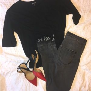 Express High Rise Ankle Jean